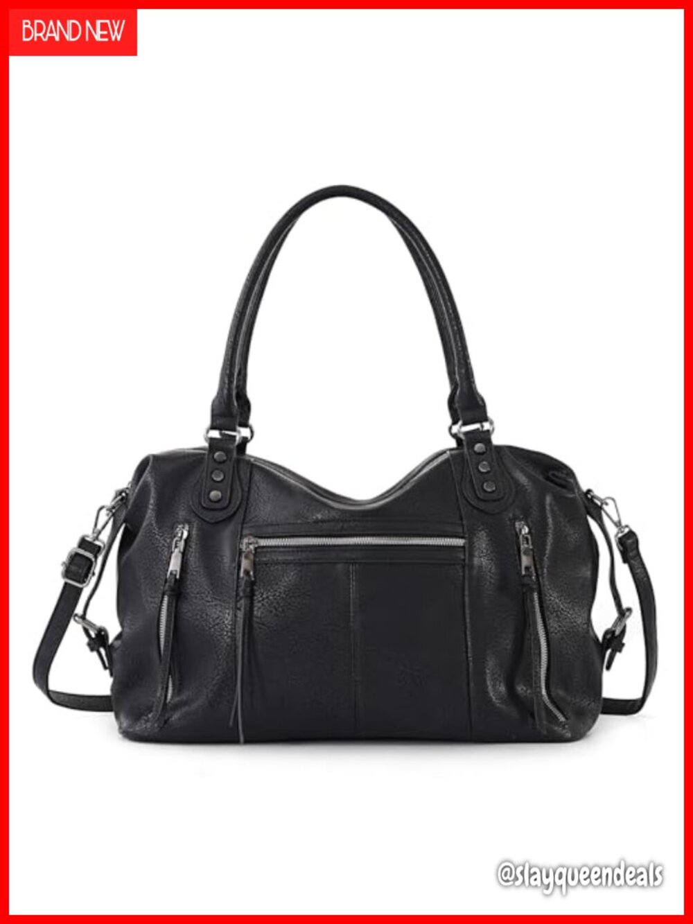 TANTOMI Women's Tote Handbag, Soft Faux Leather Crossbody Shoulder Bag